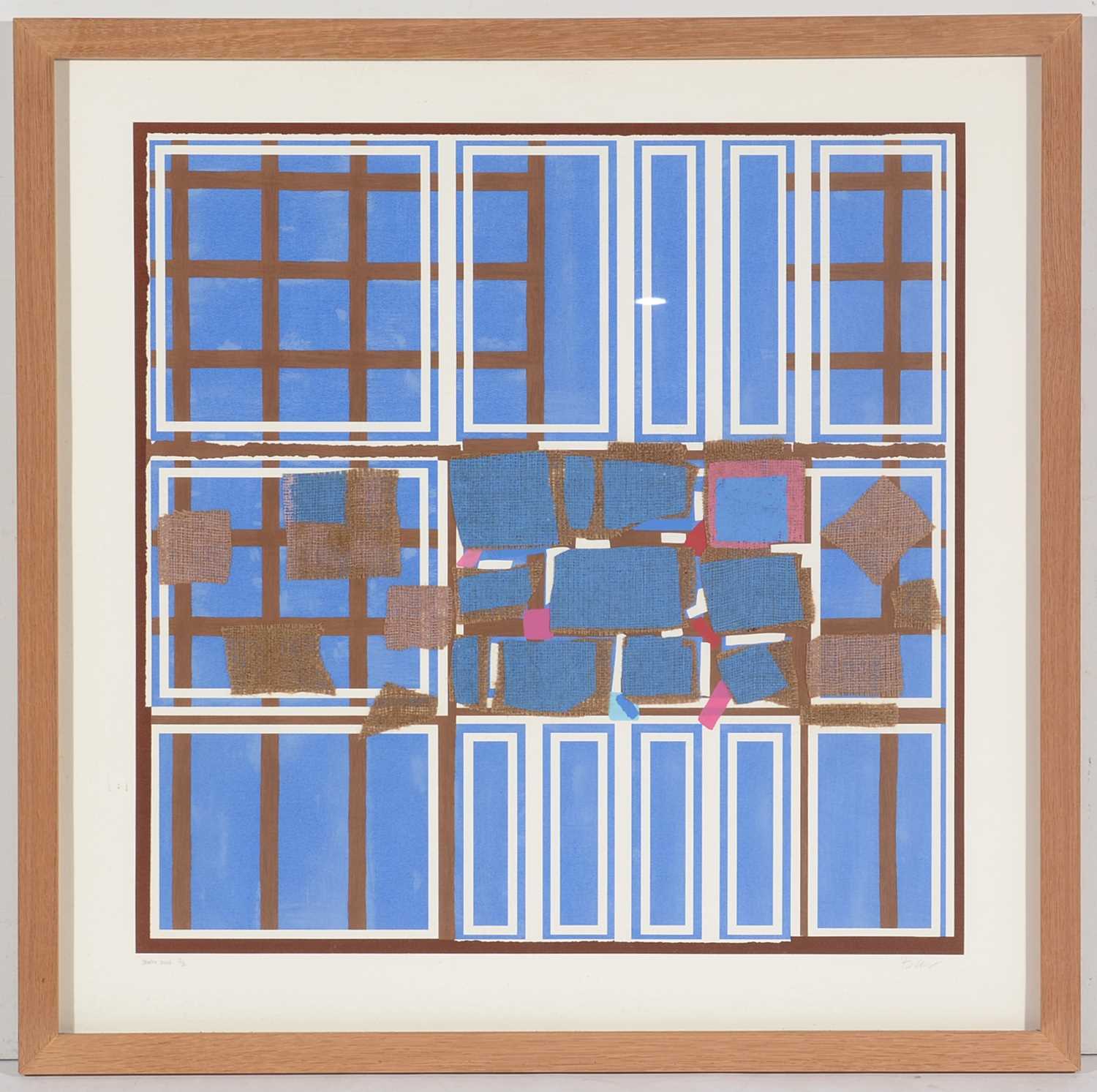 Lot 909 - Sandra Blow - silkscreen with collage elements