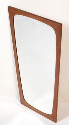 Lot 763 - A Danish teak framed mirror.