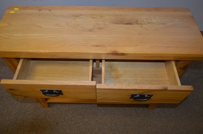 Lot 24 - 20th Century oak dresser and side table.