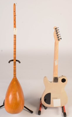 Lot 326 - telecaster style guitar, Bouzouki