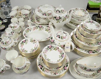Lot 426 - An extensive Wedgwood 'Hathaway Roses' pattern dinner service.