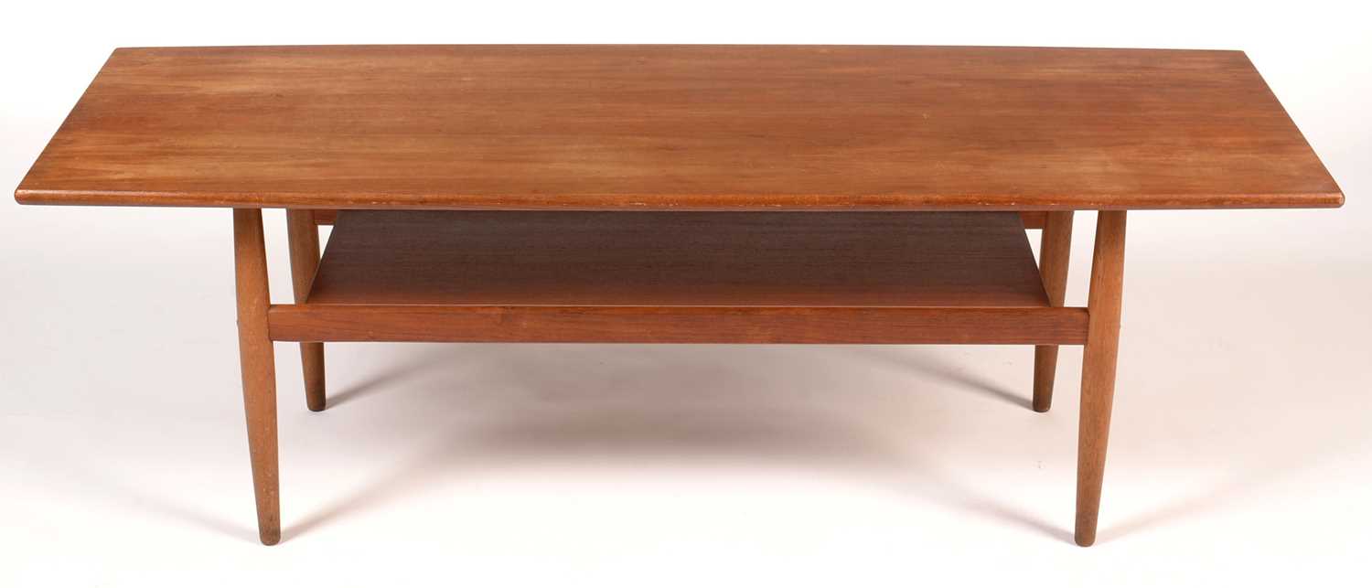 Lot 791 - A mid-20th Century teak coffee table