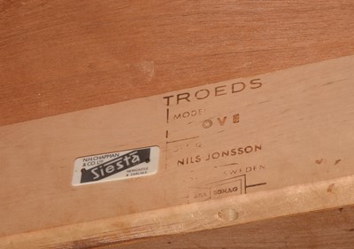 Lot 879 - Nils Jonsson for Troeds: a teak 'Ove' design extending dining table