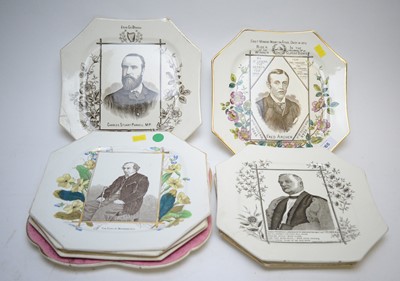 Lot 265 - A Collection of seven Victorian plaques and another.