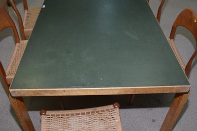 Lot 884 - Alvar Aalto for Finmar Ltd, a birch and plywood dining table