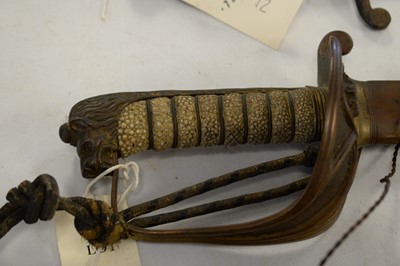 Lot 397 - A collection of militaria including swords.
