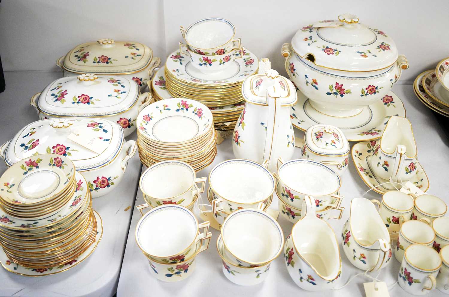 Lot 307 - A Wedgwood ‘Chinese Flowers’ part dinner service.