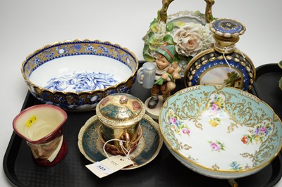 Lot 323 - A selection of various decorative ceramics.