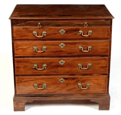 Lot 621 - George III mahogany bachelors chest