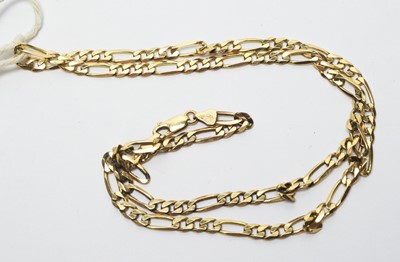 Lot 210 - A 9ct yellow gold curb link pattern chain necklace