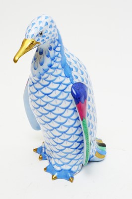 Lot 350 - A Herend figure of a penguin.