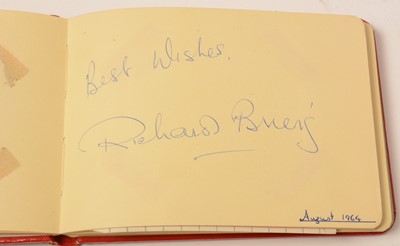 Lot 1344 - A collection of autographs including the Beatles and Roger Moore