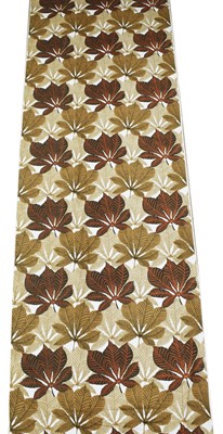Lot 1028 - Vintage Fabric: a roll of vintage leaf printed fabric