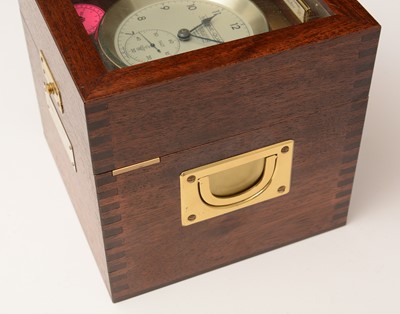 Lot 1354 - A 20th Century Marine Quartz chronometer by Wempe