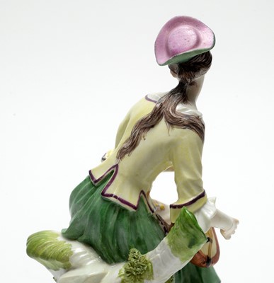 Lot 528 - Pair Meissen style figures