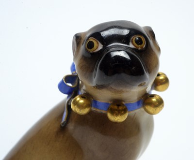 Lot 529 - Meissen Pug