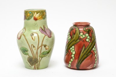 Lot 491 - Minton Secessionist vase, Sevres vase