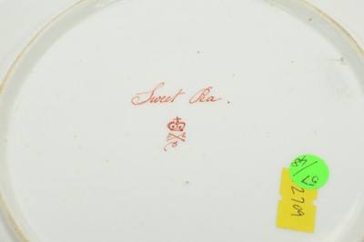 Lot 497 - Derby botanical plate, Swansea botanical plate