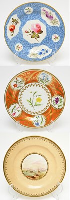 Lot 498 - Chamberlain's plate and two others
