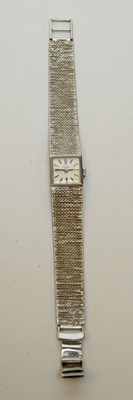 Lot 241 - A 9ct white gold Omega cocktail watch
