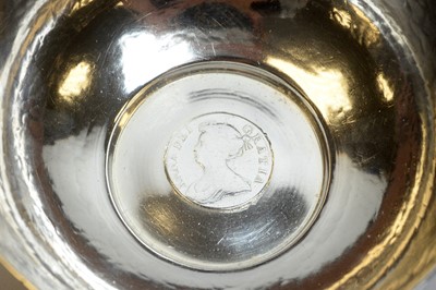 Lot 276 - Silver coin bowl
