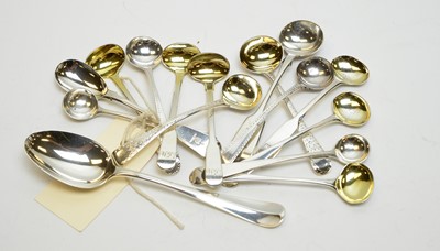 Lot 279 - A selection of silver spoons