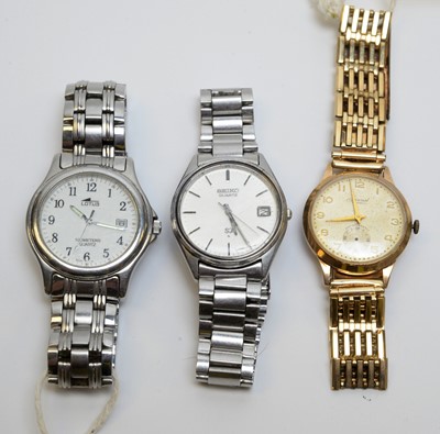 Lot 251 - Three wristwatches, various makers.