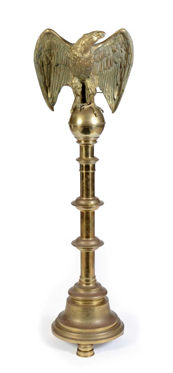 Lot 689 - Early 20th Century cast brass lectern