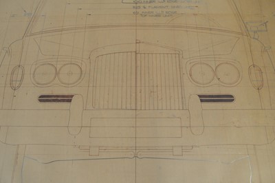 Lot 264 - Rolls Royce French adaptation vehicle spec drawings.