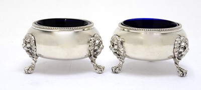 Lot 175 - A pair of Victorian silver salts