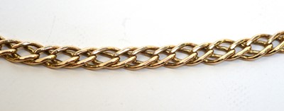 Lot 158 - A 9ct yellow gold curb link chain necklace.