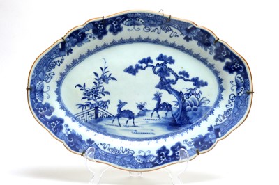 Lot 459 - Pair of Chinese export meat dishes