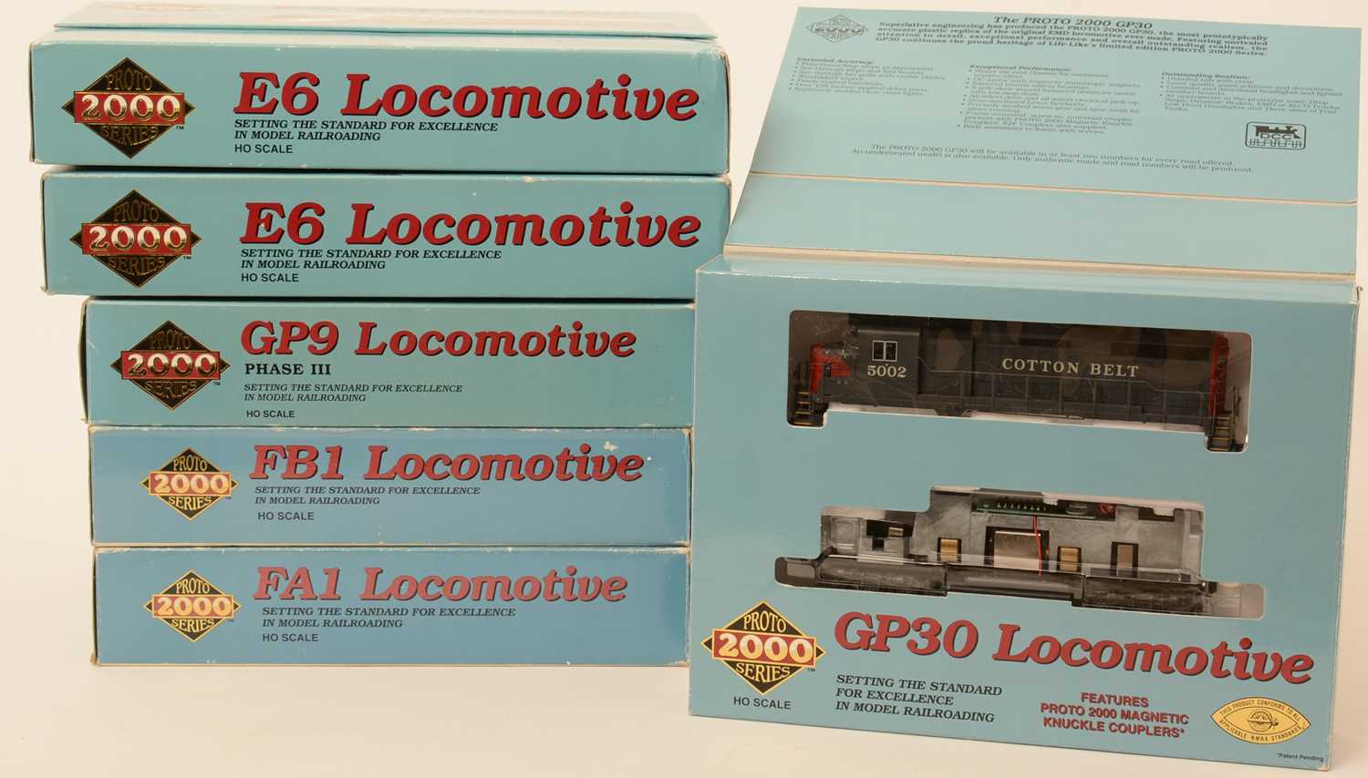 Lot 4 - Six Proto 2000 Series HO-gauge locomotives.
