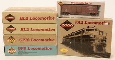 Lot 8 - Five Proto 2000 Series H0 scale locomotives.