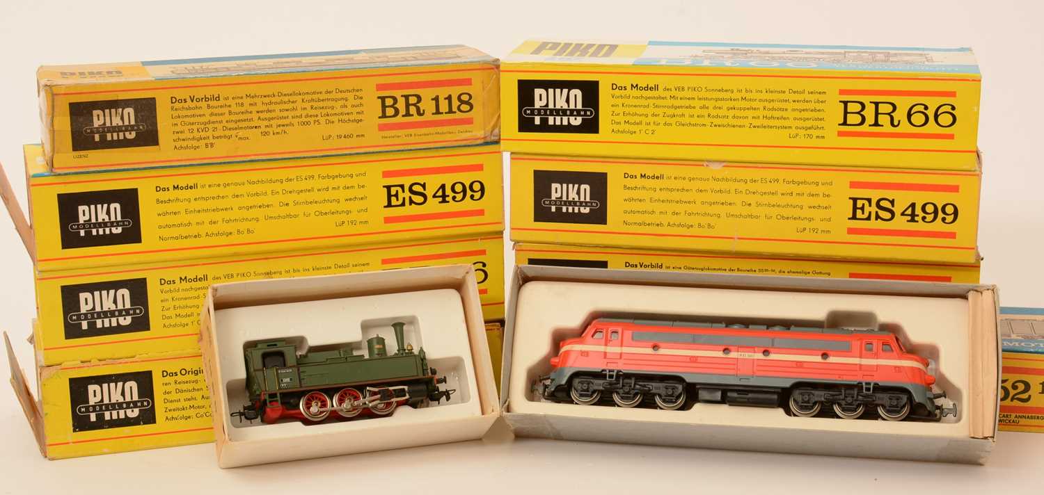 Lot d'anciennes locomotives, Piko, en N Lot d'anciennes locomotives, Piko, en N