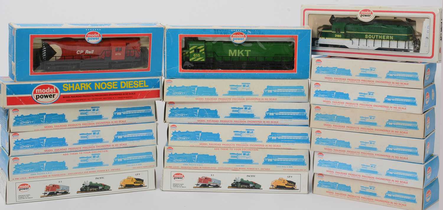 Lot 25 - Model Power locomotive and rolling stock.
