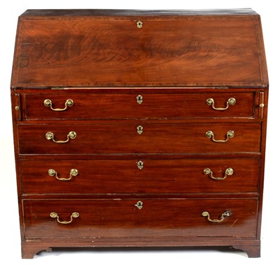 Lot 691 - 19th Century mahogany bureau