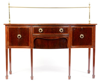 Lot 692 - 19th Century mahogany bowfront sideboard