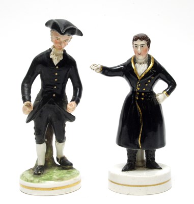 Lot 506 - Staffordshire figure statesman and Derby figure Dr Syntax