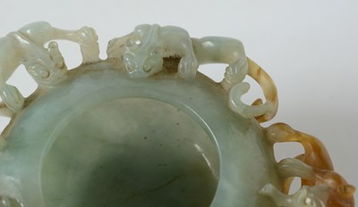 Lot 468 - Chinese Jade Chilong water pot.