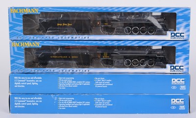 Lot 112 - Four Bachmann HO-gauge model steam locomotive and tenders