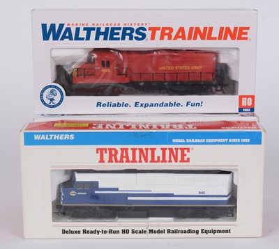 Lot 159 - Five Walthers Trainline HO-gauge diesel electric locomotives