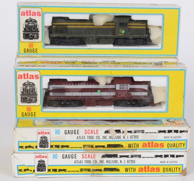 Lot 169 - Eight Atlas HO-gauge diesel electric locomotives