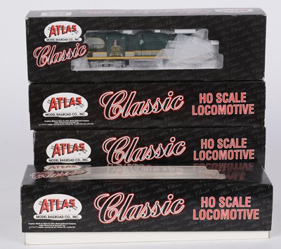 Lot 170 - Five Atlas Classic HO-gauge diesel electric locomotives