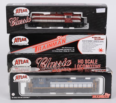 Lot 171 - Five Atlas Classic HO-gauge diesel electric locomotives