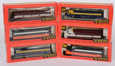 Lot 180 - Three pairs of Tycho HO-gauge diesel electric locomotives
