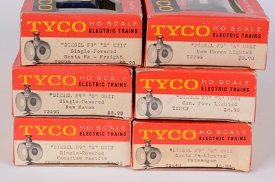 Lot 710 - Three pairs of Tycho HO-gauge diesel electric locomotives