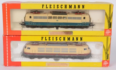 Lot 191 - Two Fleischmann HO-gauge diesel electric locomotives