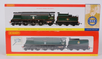 Lot 256 - Two Hornby 00-gauge locomotives with tenders