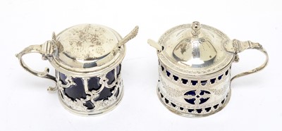 Lot 147 - Two silver mustard pots